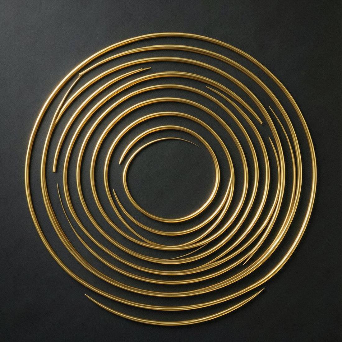 Concentric gold rings rippling outward, representing marketing reach